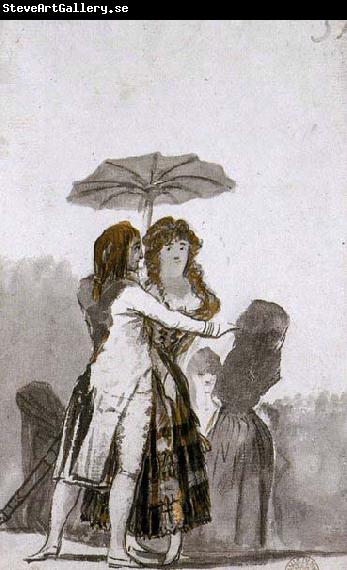 Francisco de goya y Lucientes Couple with Parasol on the Paseo